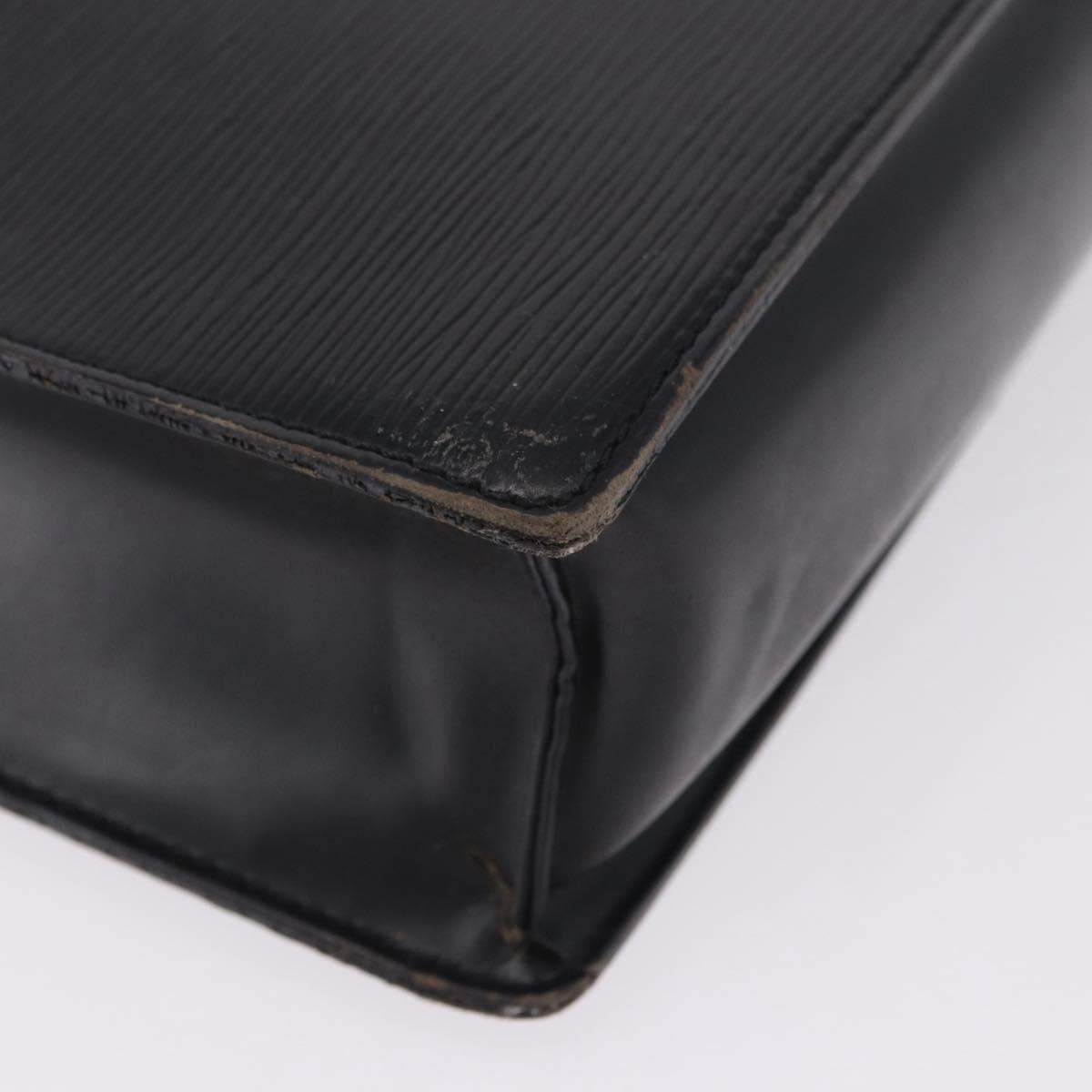 LOUIS VUITTON Epi Sac Plat Hand Bag Black M59082 LV Auth 198504