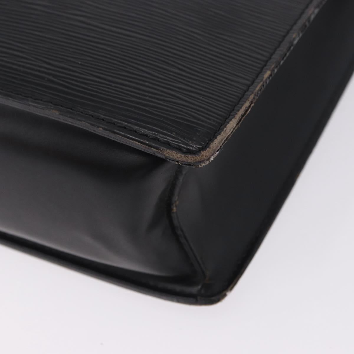 LOUIS VUITTON Epi Sac Plat Hand Bag Black M59082 LV Auth 198504