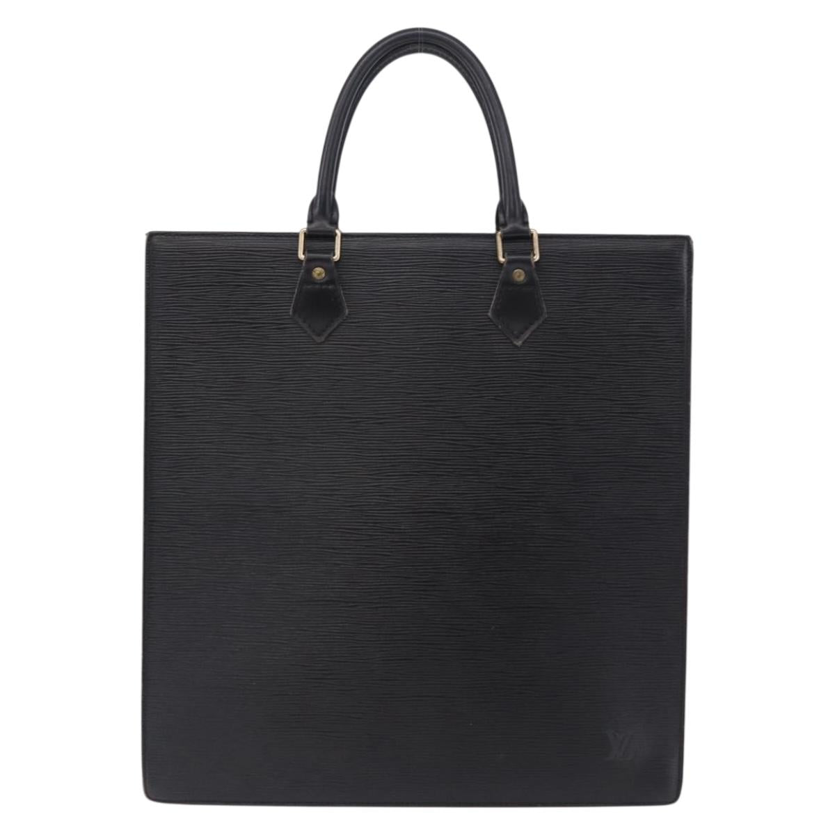 LOUIS VUITTON Epi Sac Plat Hand Bag Black M59082 LV Auth 198504