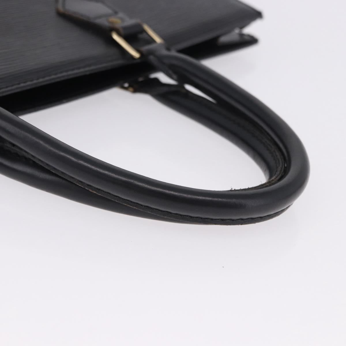 LOUIS VUITTON Epi Sac Plat Hand Bag Black M59082 LV Auth 198504