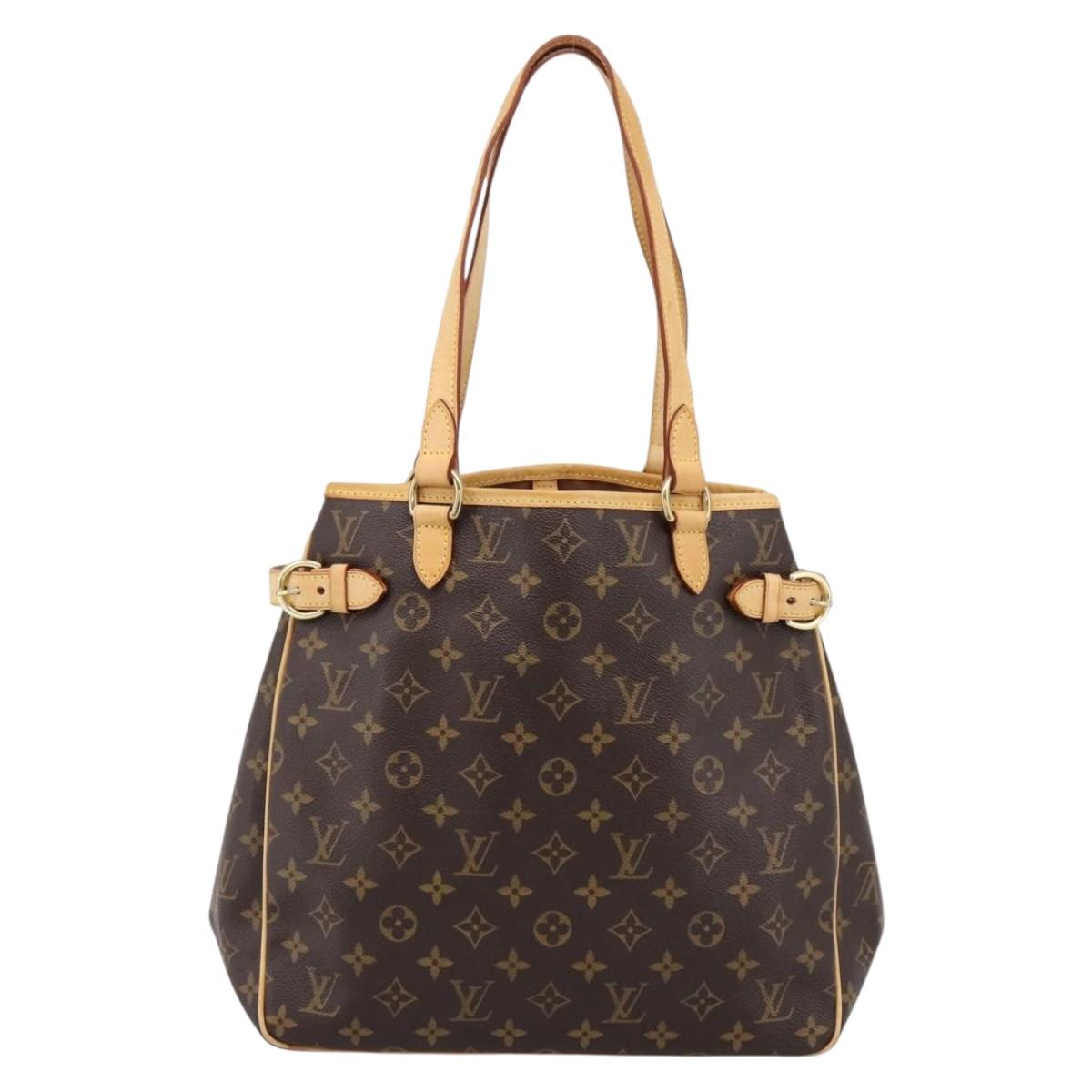 LOUIS VUITTON Monogram Batignolles Vertical Tote Bag M51153 LV Auth 198505A