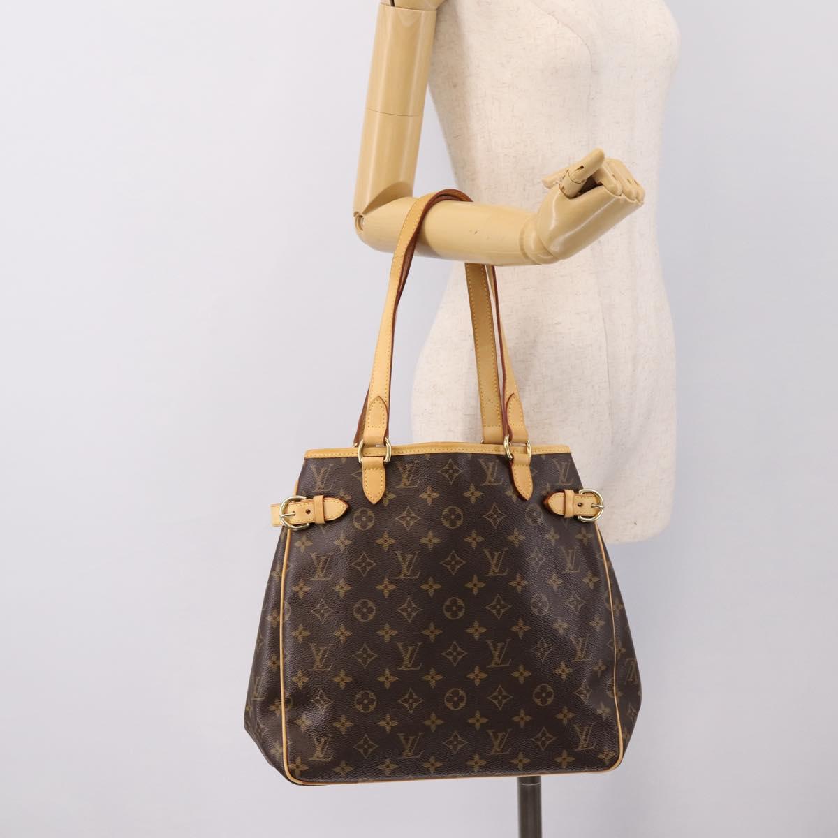LOUIS VUITTON Monogram Batignolles Vertical Tote Bag M51153 LV Auth 198505A