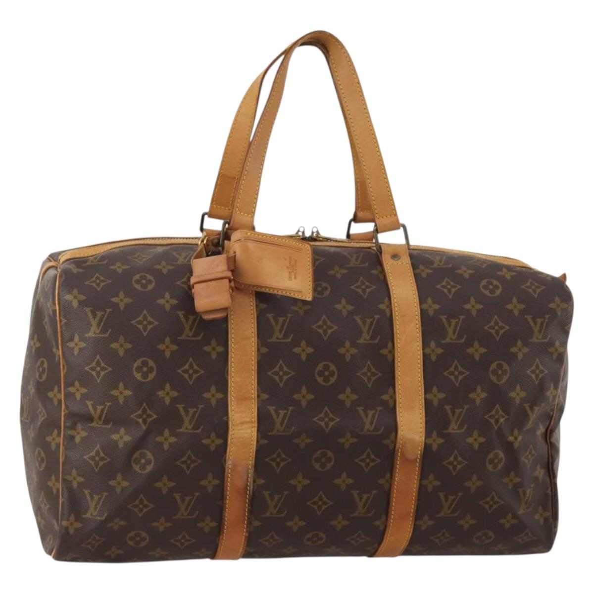 LOUIS VUITTON Monogram Sac Souple 45 Boston Bag M41624 LV Auth 198506A
