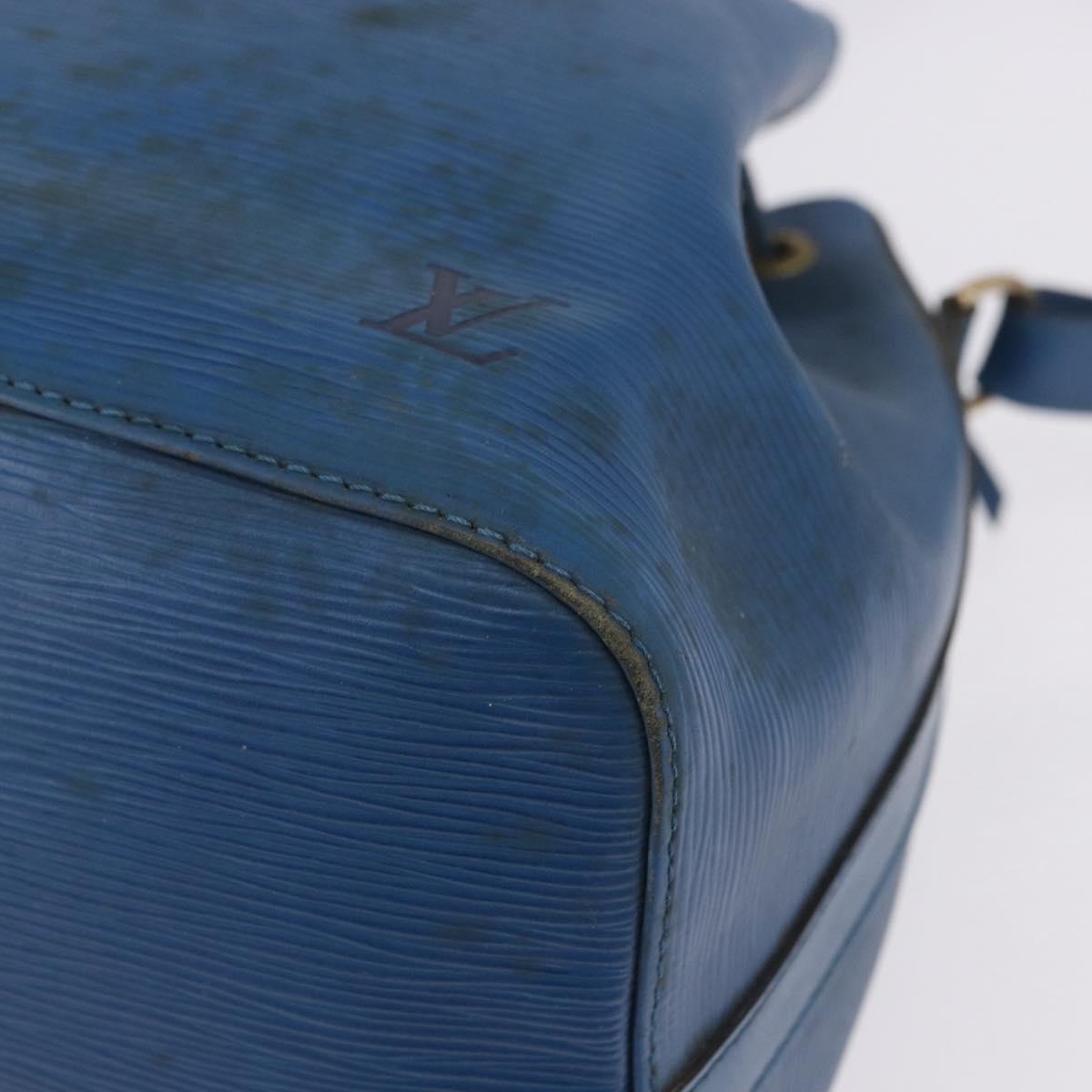 LOUIS VUITTON Epi Petit Noe Shoulder Bag Blue M44105 LV Auth 198514