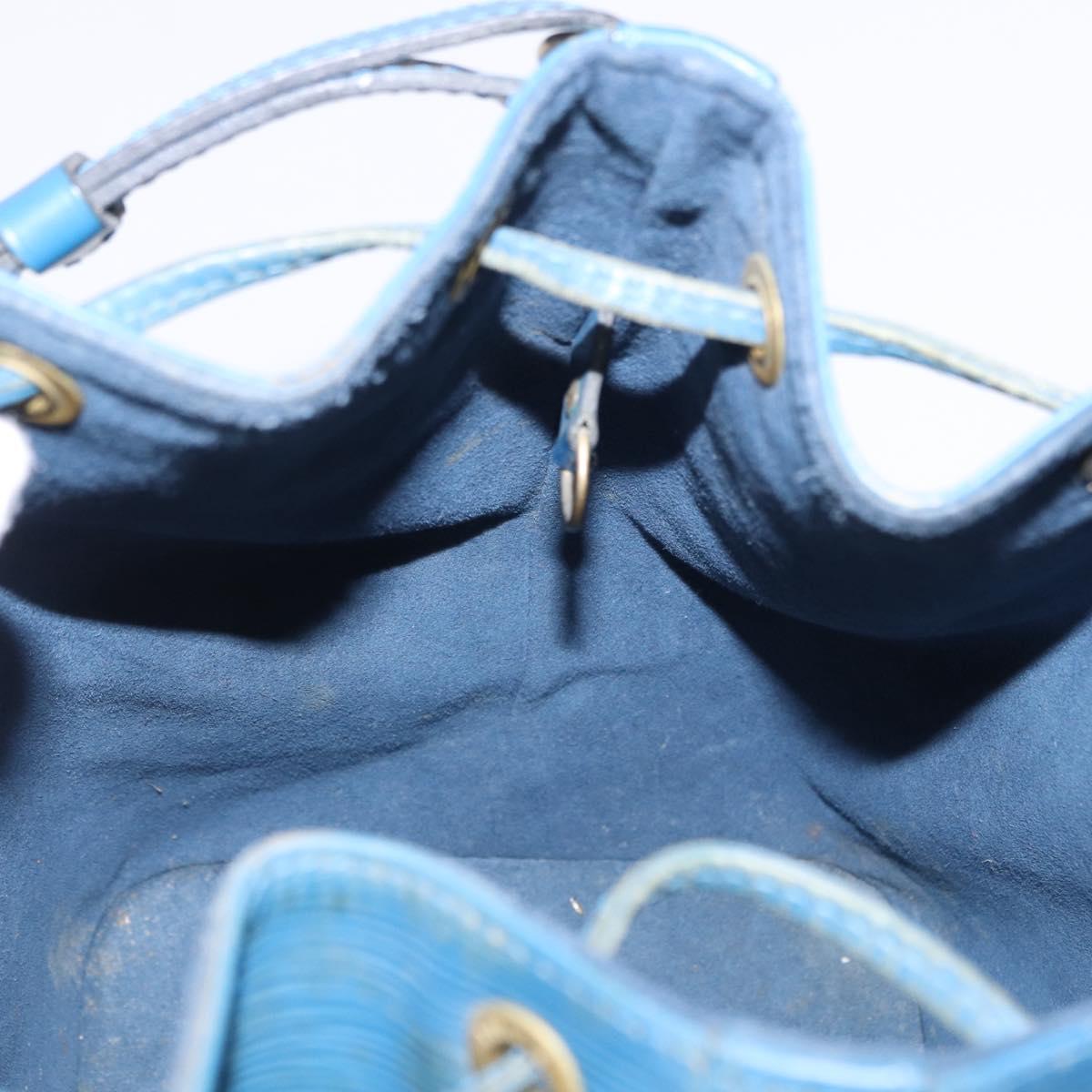 LOUIS VUITTON Epi Petit Noe Shoulder Bag Blue M44105 LV Auth 198514