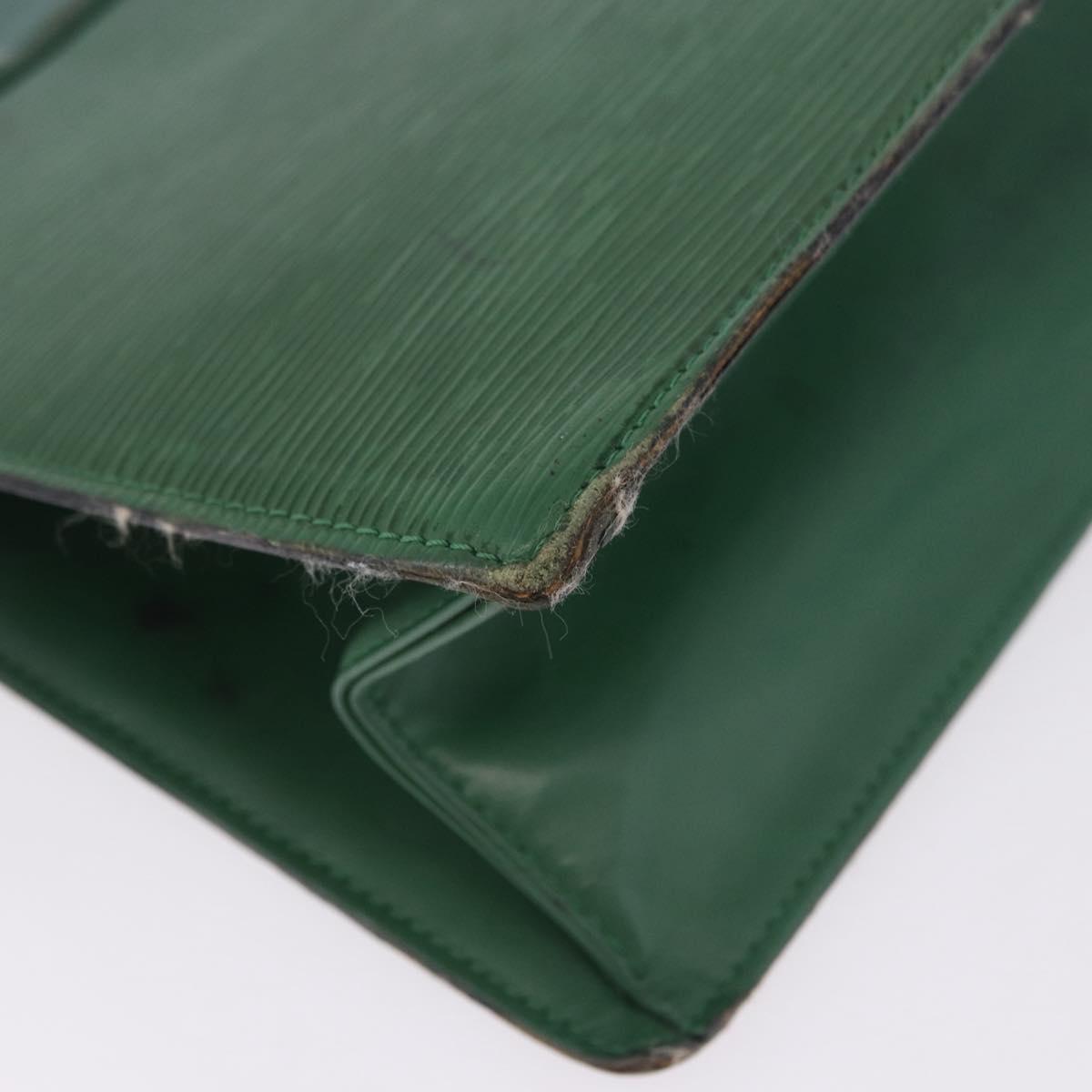 LOUIS VUITTON Epi Montaigne 27 Clutch Bag Green M52654 LV Auth 198520