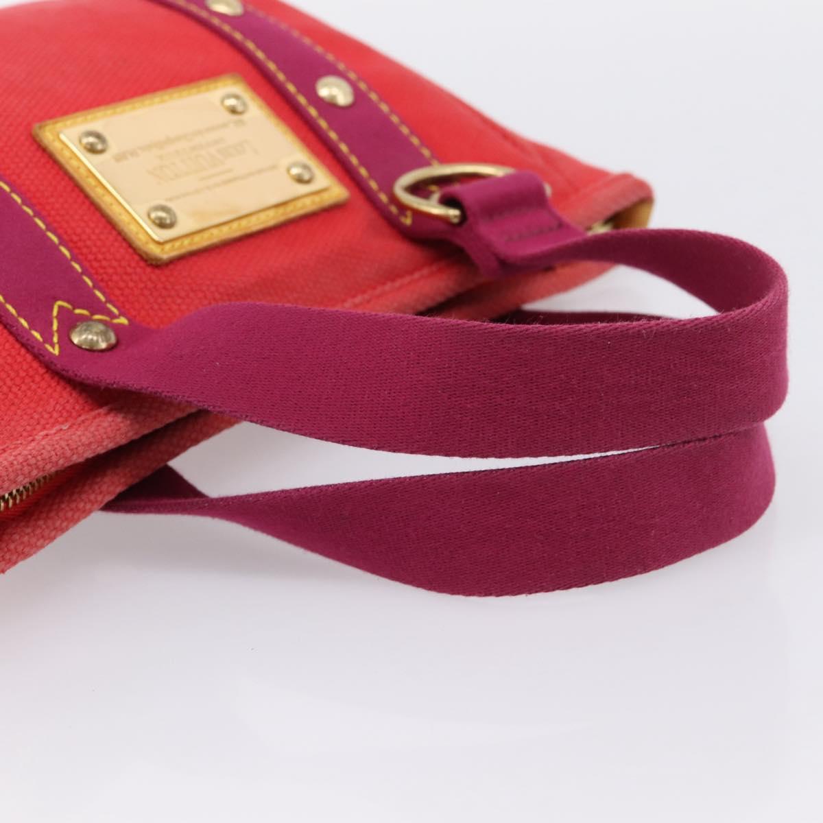 LOUIS VUITTON Antigua Cabas PM Tote Bag Rouge M40037 LV Auth 198522A