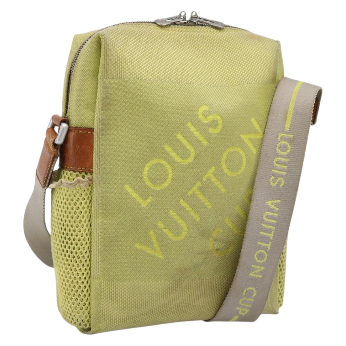 LOUIS VUITTON Damier Geant LV Cup Weatherly Bag Yellow M80636 LV Auth 198525
