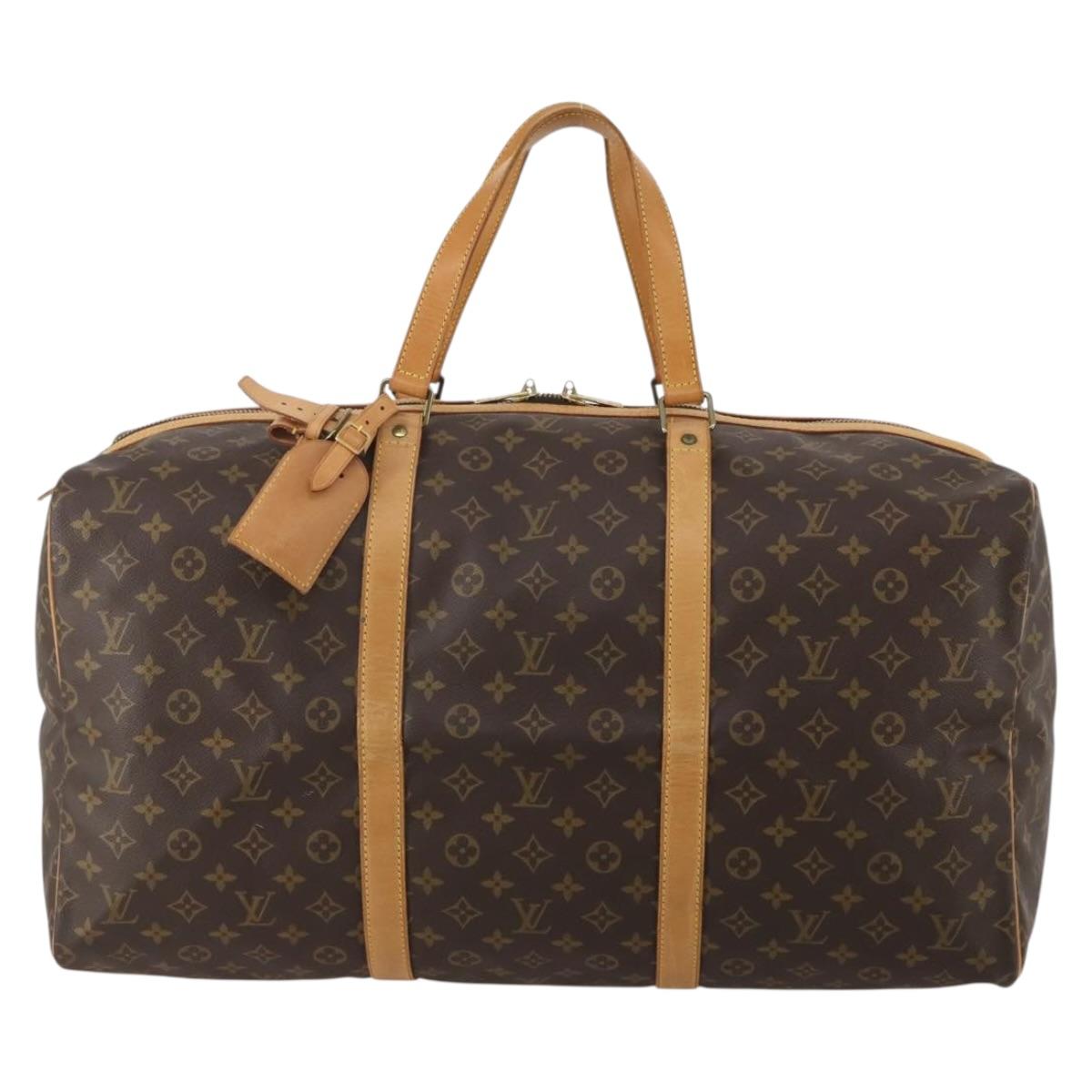 LOUIS VUITTON Monogram Sac Souple 55 Boston Bag M41622 LV Auth 198530A