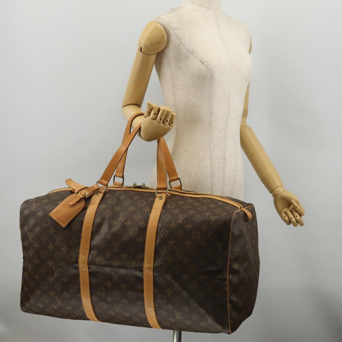 LOUIS VUITTON Monogram Sac Souple 55 Boston Bag M41622 LV Auth 198530A