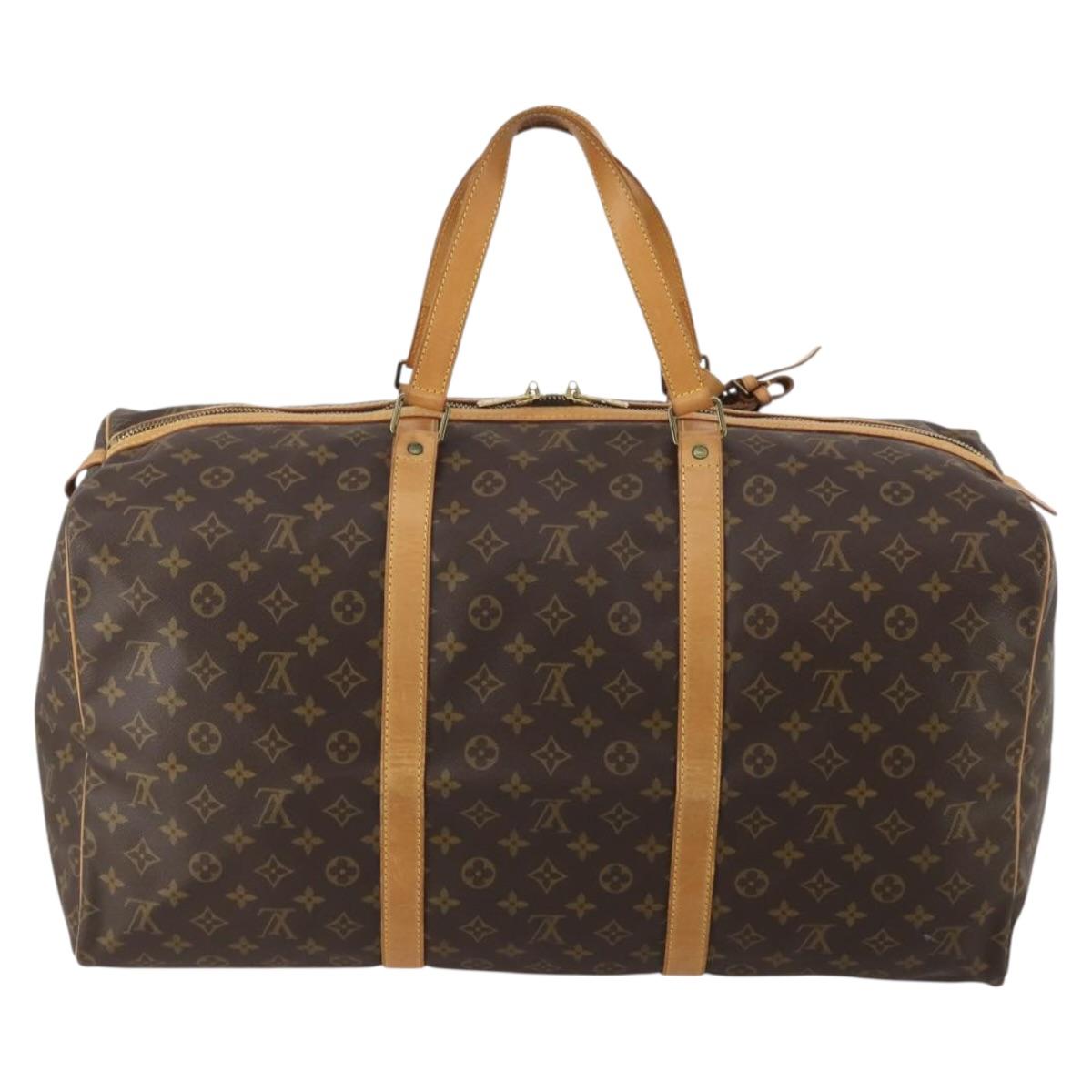 LOUIS VUITTON Monogram Sac Souple 55 Boston Bag M41622 LV Auth 198530A