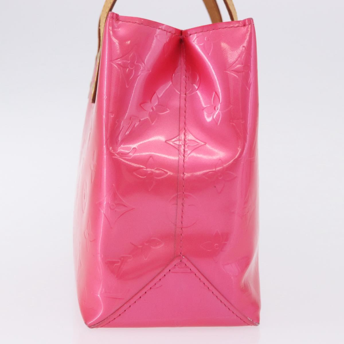 LOUIS VUITTON Monogram Vernis Reade PM Hand Bag Fuchsia Pink M91221 Auth 198531