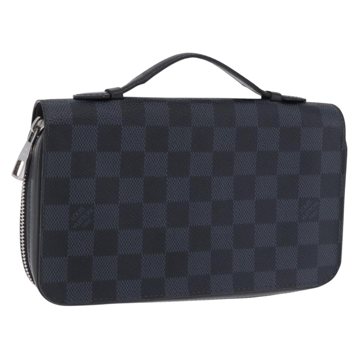 LOUIS VUITTON Damier Grafitte Zippy XL Wallet N41503 LV Auth 198537