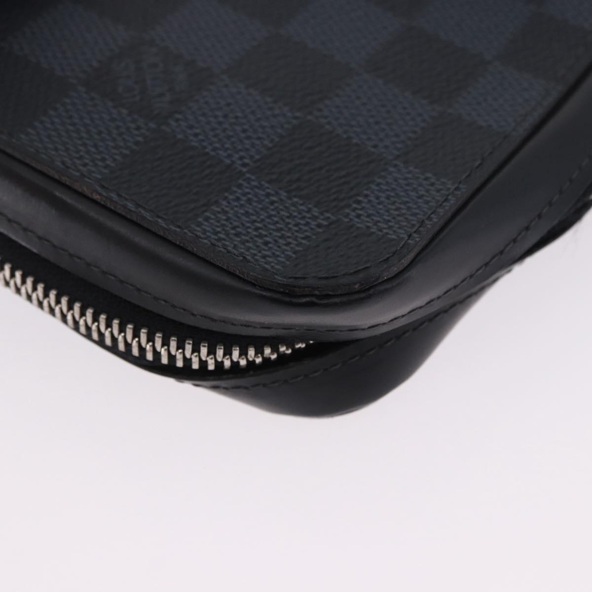 LOUIS VUITTON Damier Grafitte Zippy XL Wallet N41503 LV Auth 198537