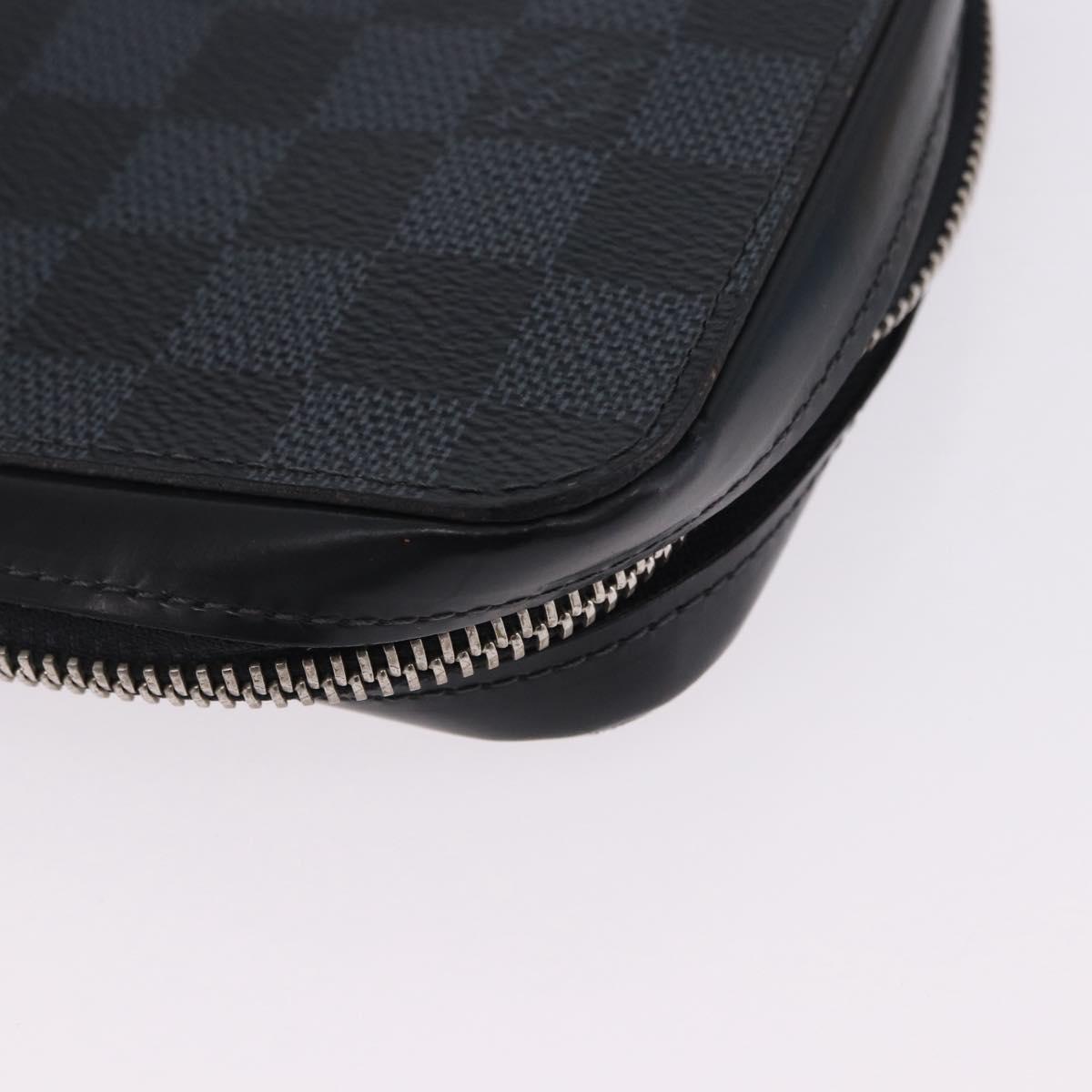 LOUIS VUITTON Damier Grafitte Zippy XL Wallet N41503 LV Auth 198537