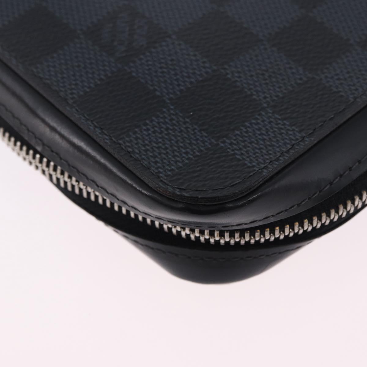 LOUIS VUITTON Damier Grafitte Zippy XL Wallet N41503 LV Auth 198537