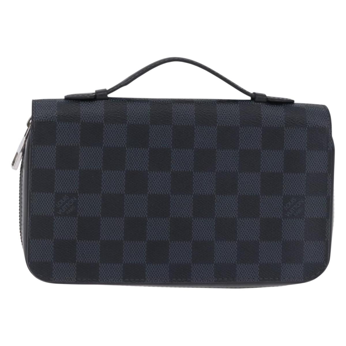 LOUIS VUITTON Damier Grafitte Zippy XL Wallet N41503 LV Auth 198537