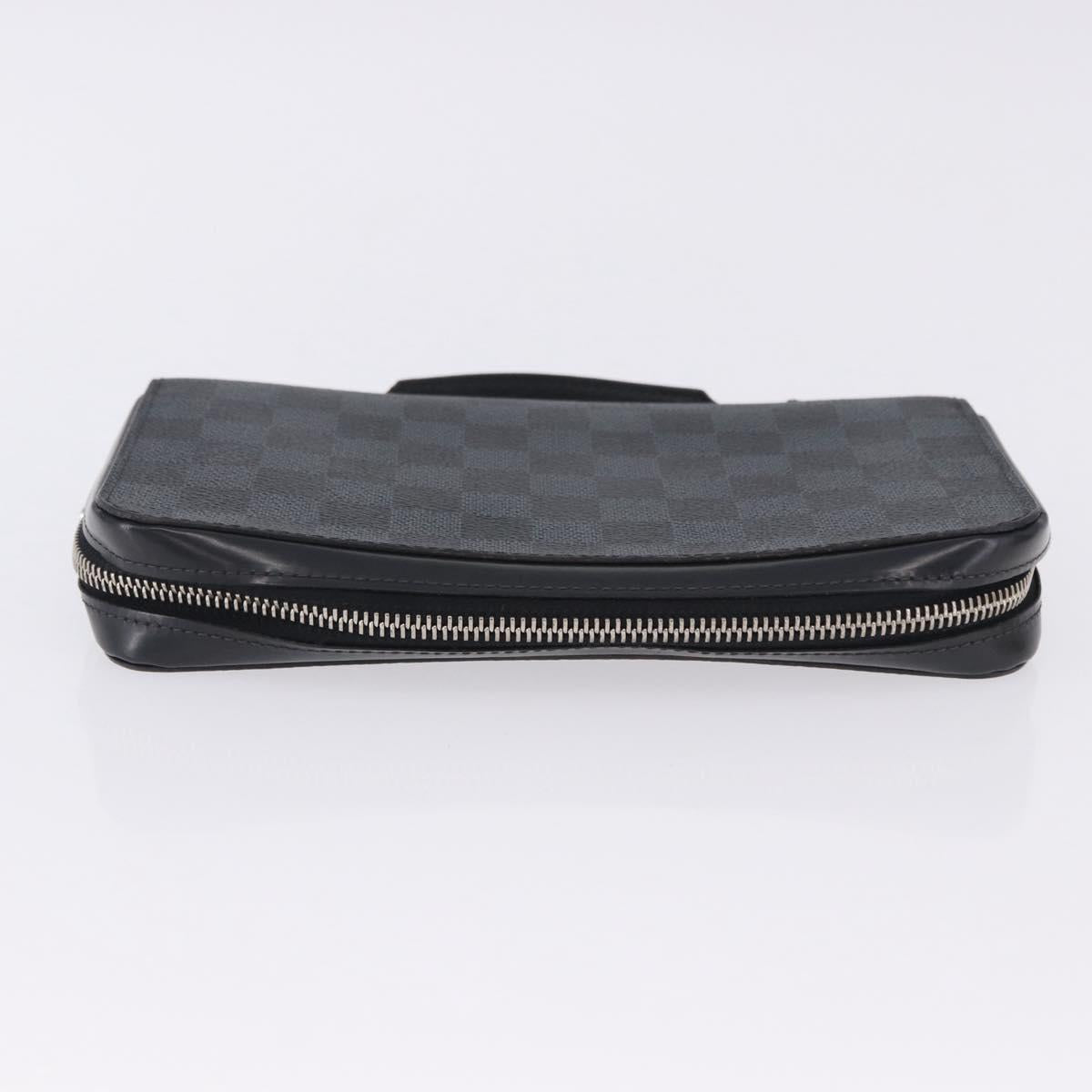 LOUIS VUITTON Damier Grafitte Zippy XL Wallet N41503 LV Auth 198537