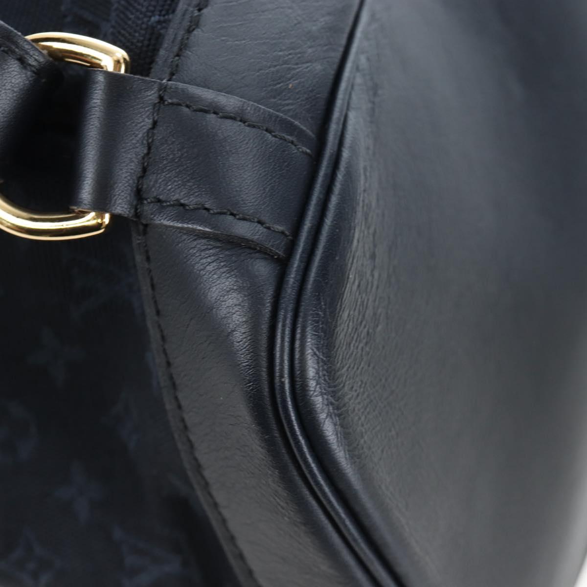 LOUIS VUITTON Monogram Mini Montsouris GM Backpack TST Blue M92455 Auth 198542V