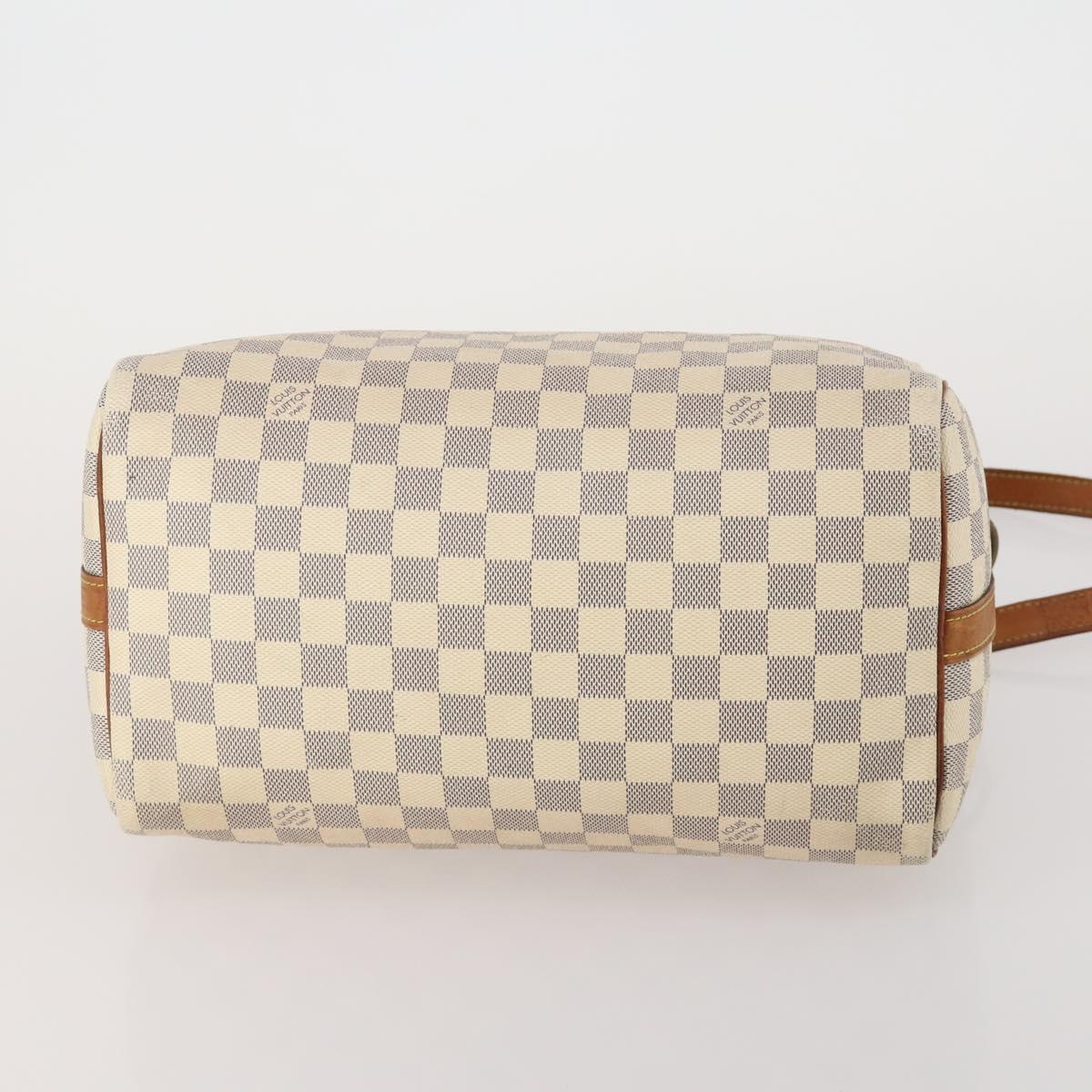 LOUIS VUITTON Damier Azur Speedy Bandouliere 30 Bag 2way N41052 LV Auth 198546