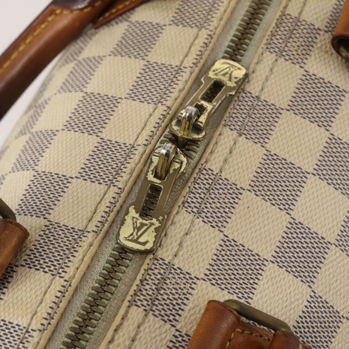 LOUIS VUITTON Damier Azur Speedy Bandouliere 30 Bag 2way N41052 LV Auth 198546