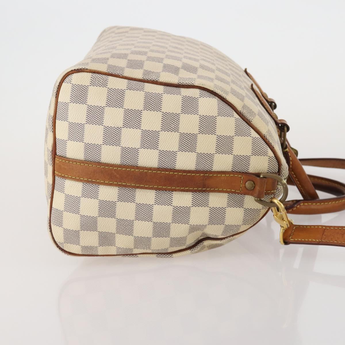 LOUIS VUITTON Damier Azur Speedy Bandouliere 30 Bag 2way N41052 LV Auth 198546