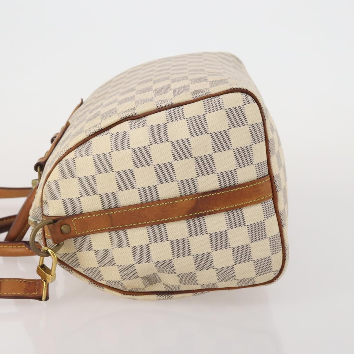LOUIS VUITTON Damier Azur Speedy Bandouliere 30 Bag 2way N41052 LV Auth 198546