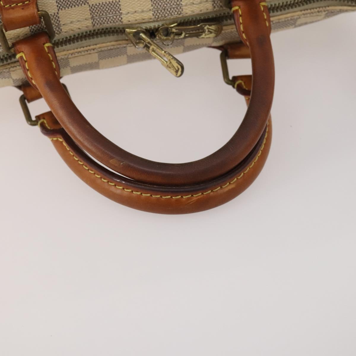 LOUIS VUITTON Damier Azur Speedy Bandouliere 30 Bag 2way N41052 LV Auth 198546