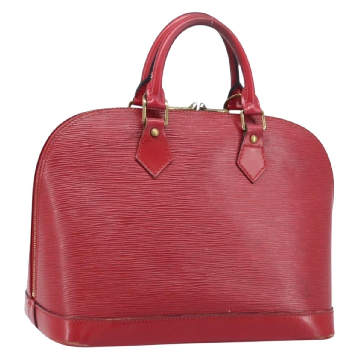 LOUIS VUITTON Epi Alma Hand Bag Castilian Red M52147 LV Auth 198548