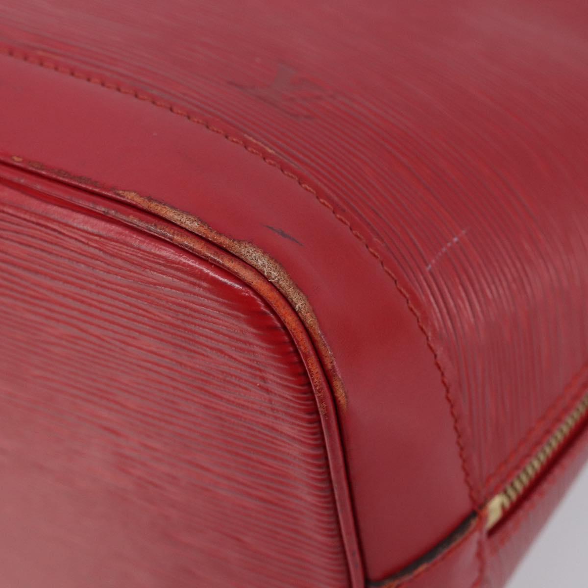 LOUIS VUITTON Epi Alma Hand Bag Castilian Red M52147 LV Auth 198548