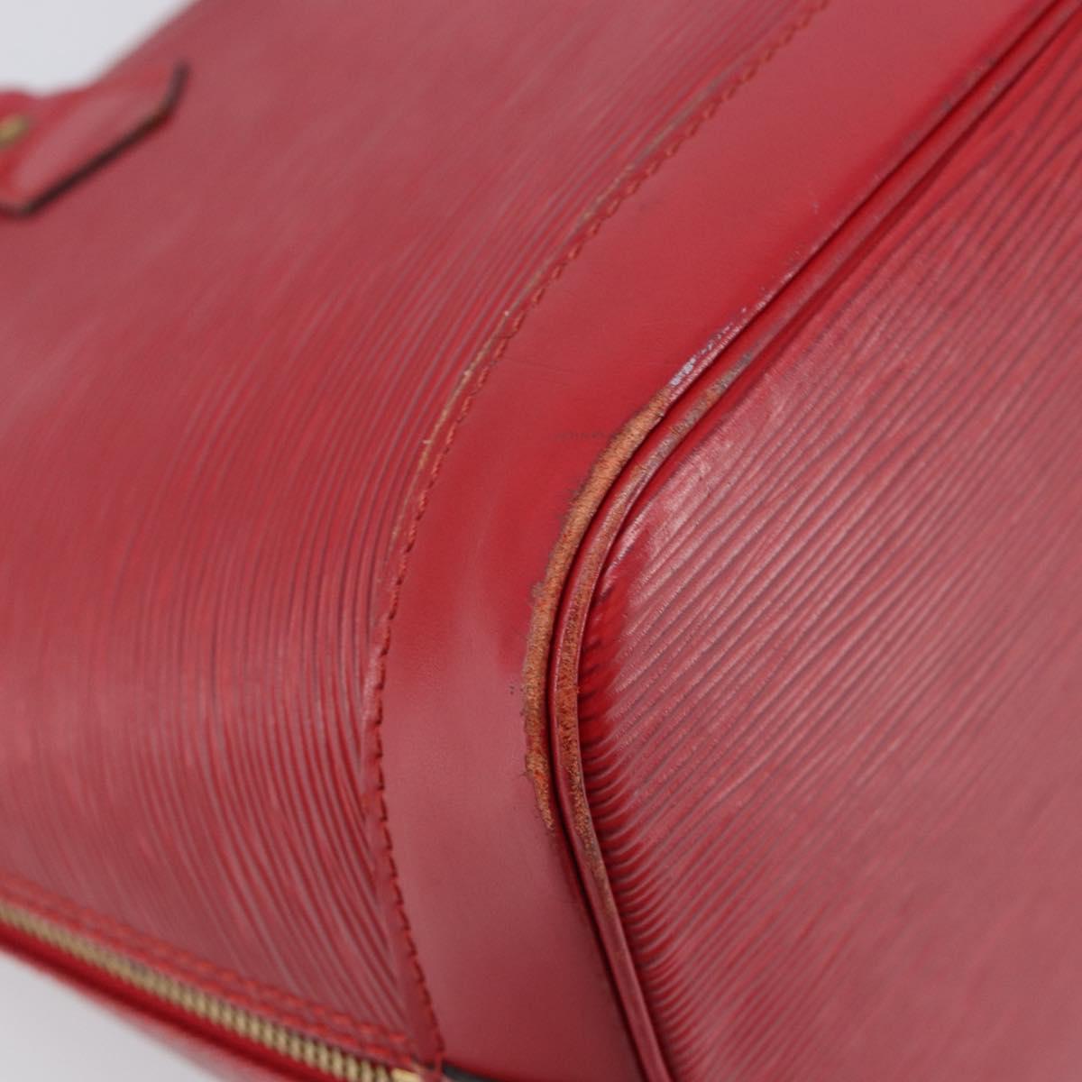 LOUIS VUITTON Epi Alma Hand Bag Castilian Red M52147 LV Auth 198548