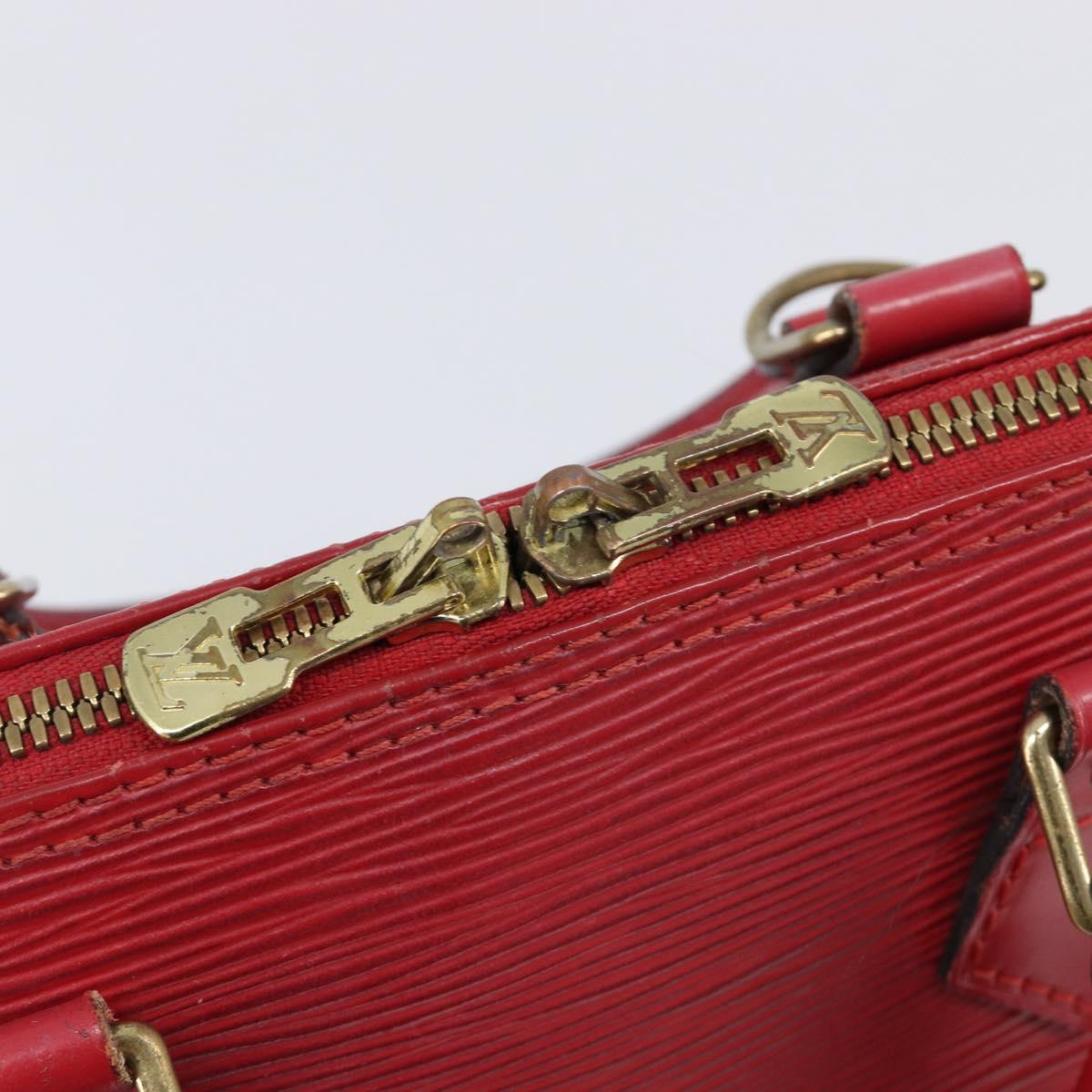 LOUIS VUITTON Epi Alma Hand Bag Castilian Red M52147 LV Auth 198548