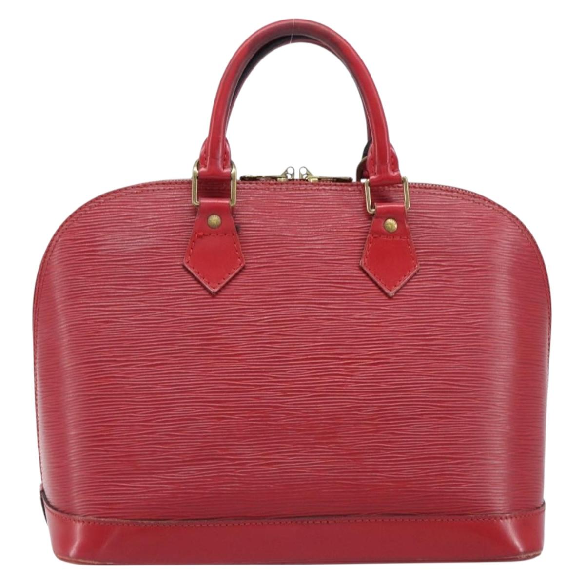 LOUIS VUITTON Epi Alma Hand Bag Castilian Red M52147 LV Auth 198548