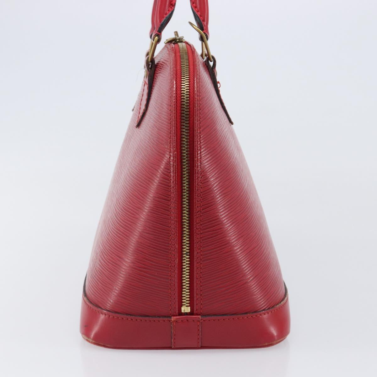 LOUIS VUITTON Epi Alma Hand Bag Castilian Red M52147 LV Auth 198548