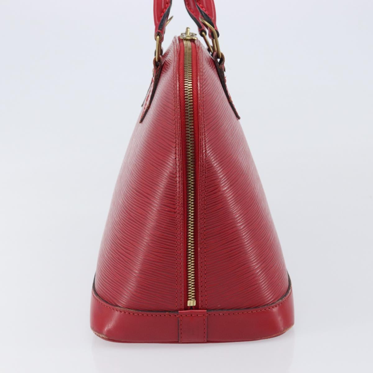 LOUIS VUITTON Epi Alma Hand Bag Castilian Red M52147 LV Auth 198548