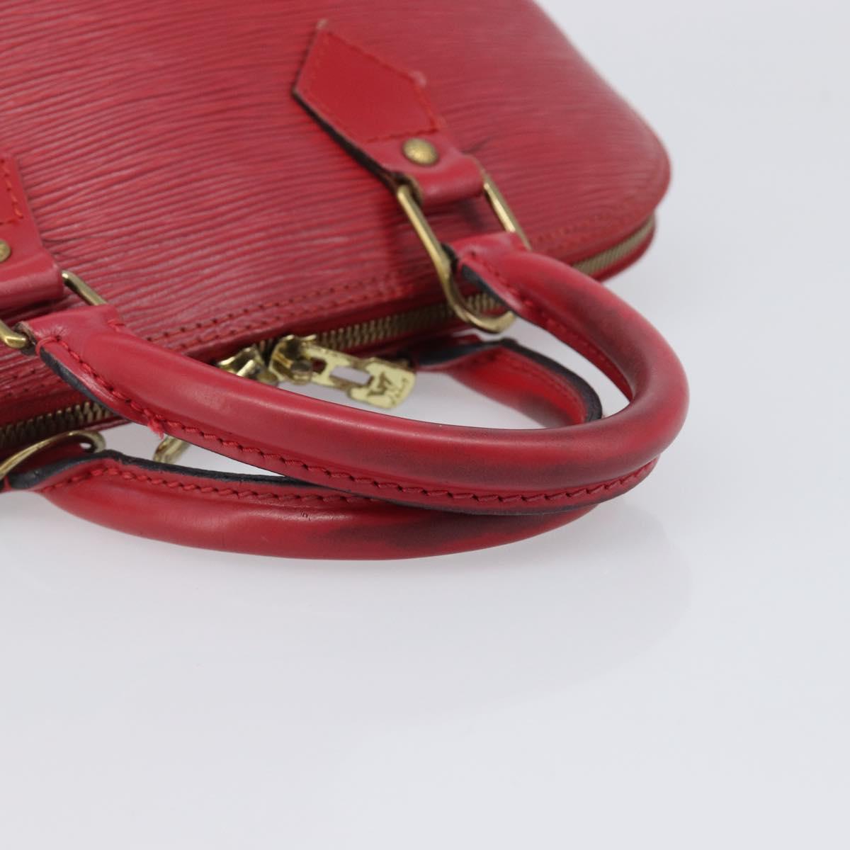 LOUIS VUITTON Epi Alma Hand Bag Castilian Red M52147 LV Auth 198548