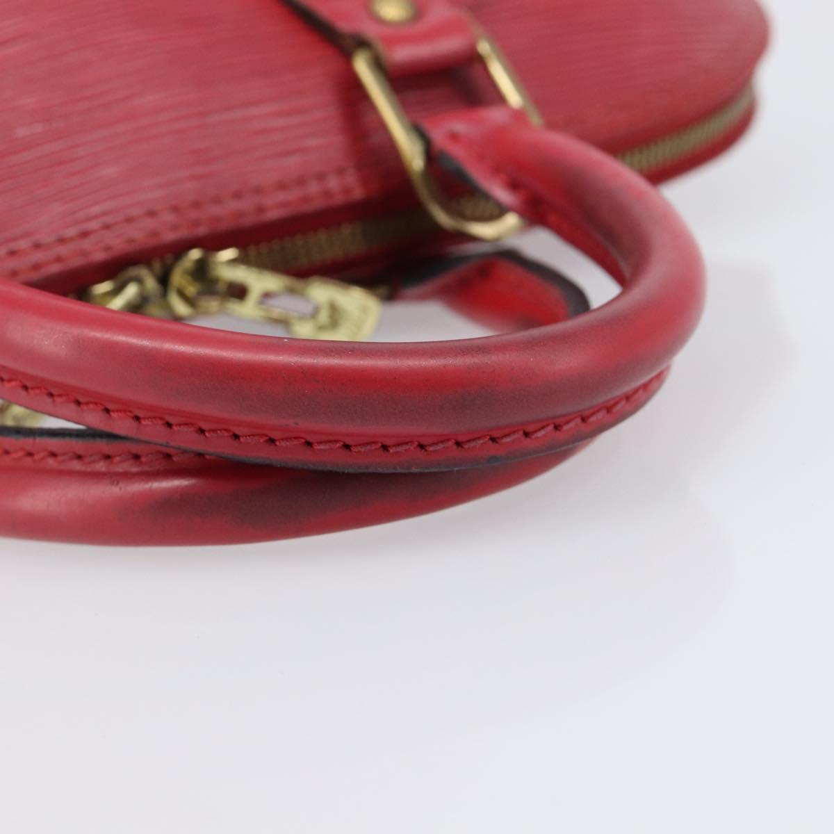 LOUIS VUITTON Epi Alma Hand Bag Castilian Red M52147 LV Auth 198548