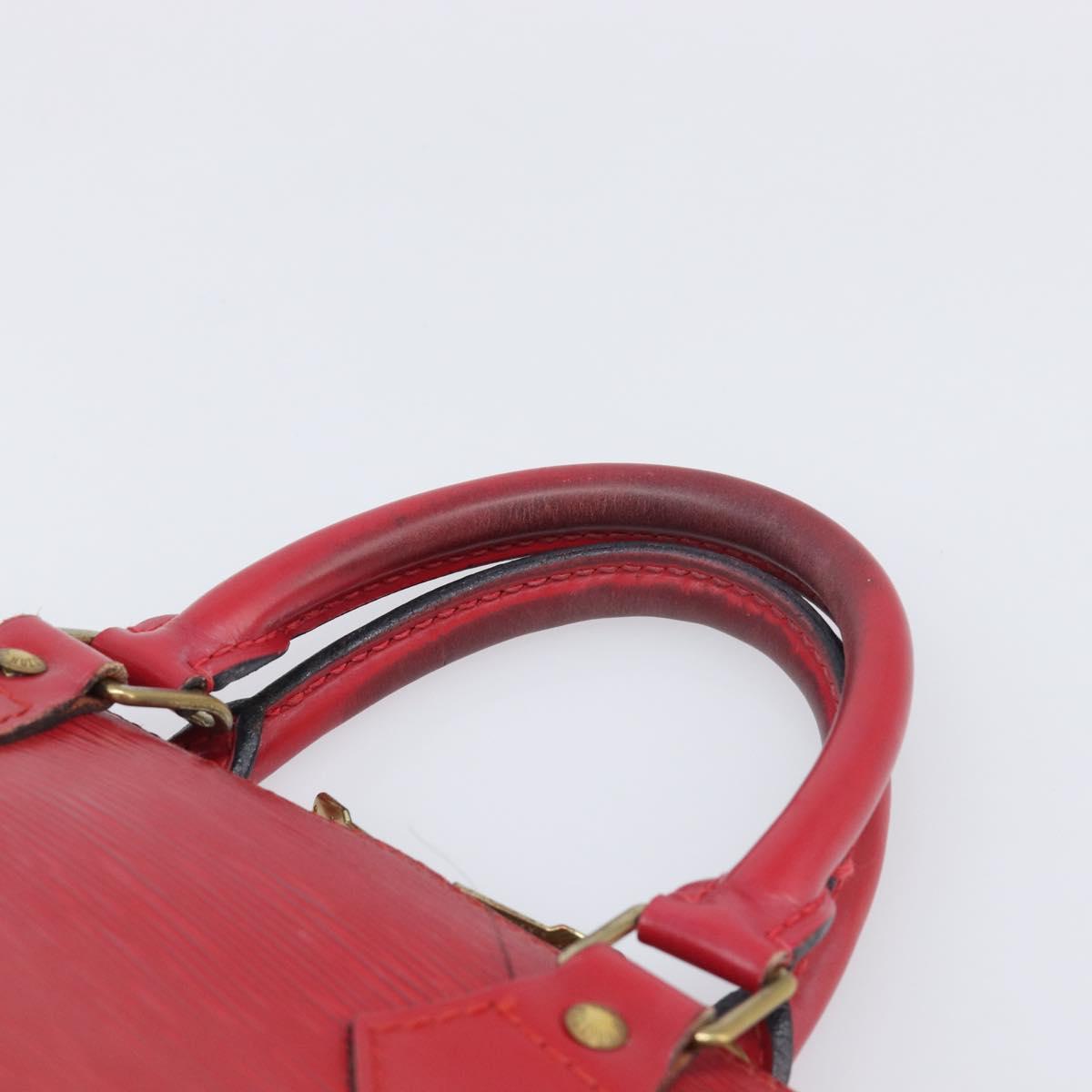 LOUIS VUITTON Epi Alma Hand Bag Castilian Red M52147 LV Auth 198548