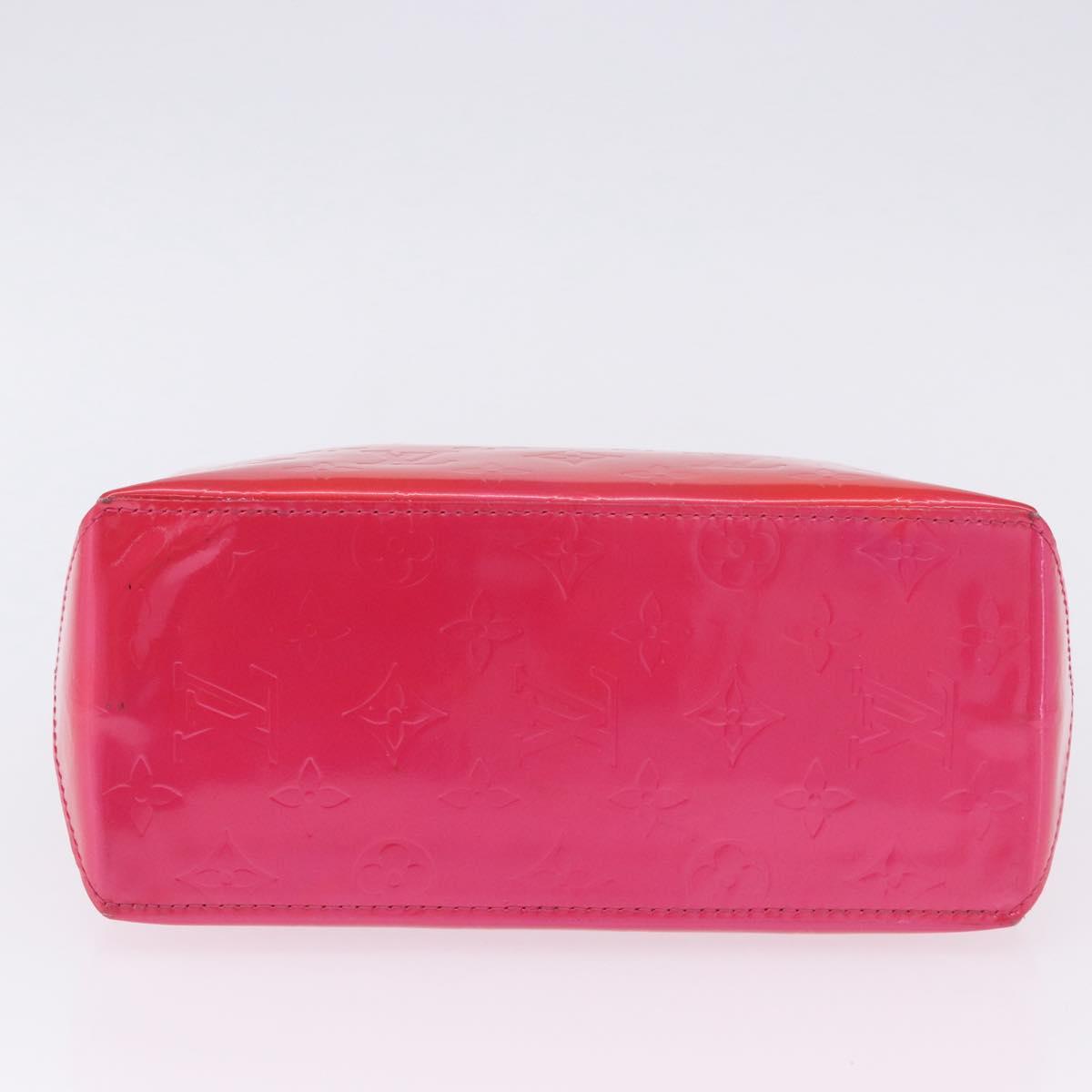LOUIS VUITTON Monogram Vernis Reade PM Hand Bag Fuchsia Pink M91221 Auth 198550A