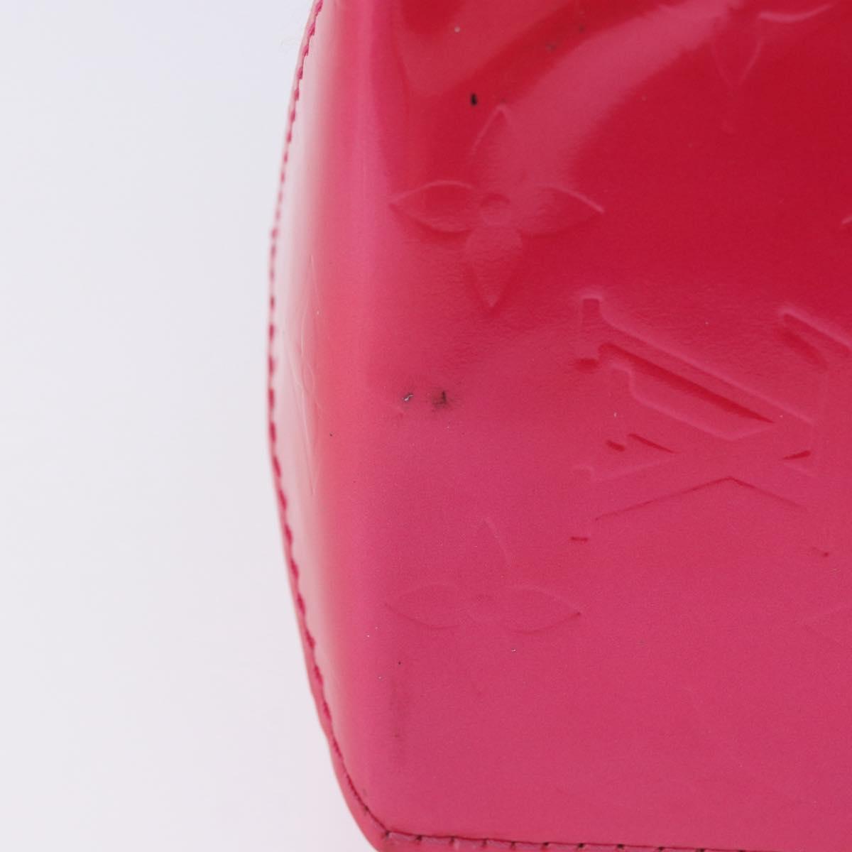 LOUIS VUITTON Monogram Vernis Reade PM Hand Bag Fuchsia Pink M91221 Auth 198550A