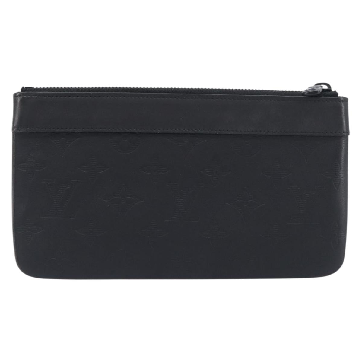 LOUIS VUITTON Monogram Shadow Pochette Discovery PM Black M44335 LV Auth 198551A