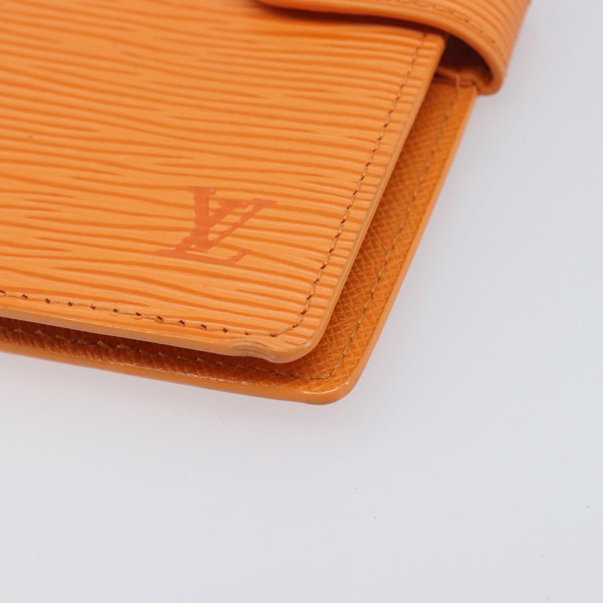 LOUIS VUITTON Epi Agenda PM Day Planner Cover Orange R2005H LV Auth 198554A
