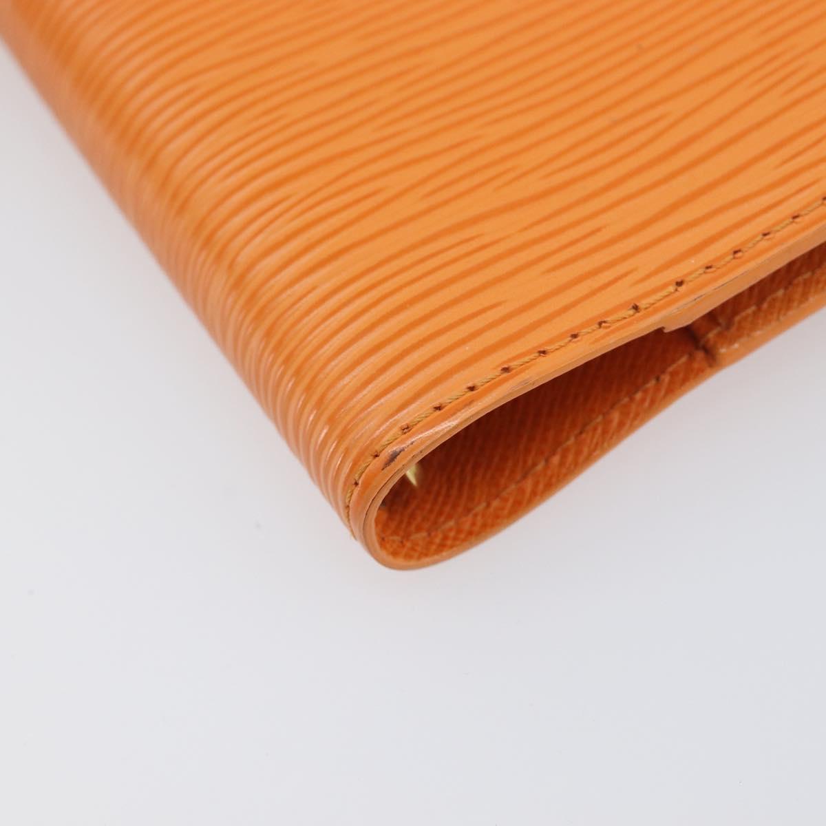 LOUIS VUITTON Epi Agenda PM Day Planner Cover Orange R2005H LV Auth 198554A