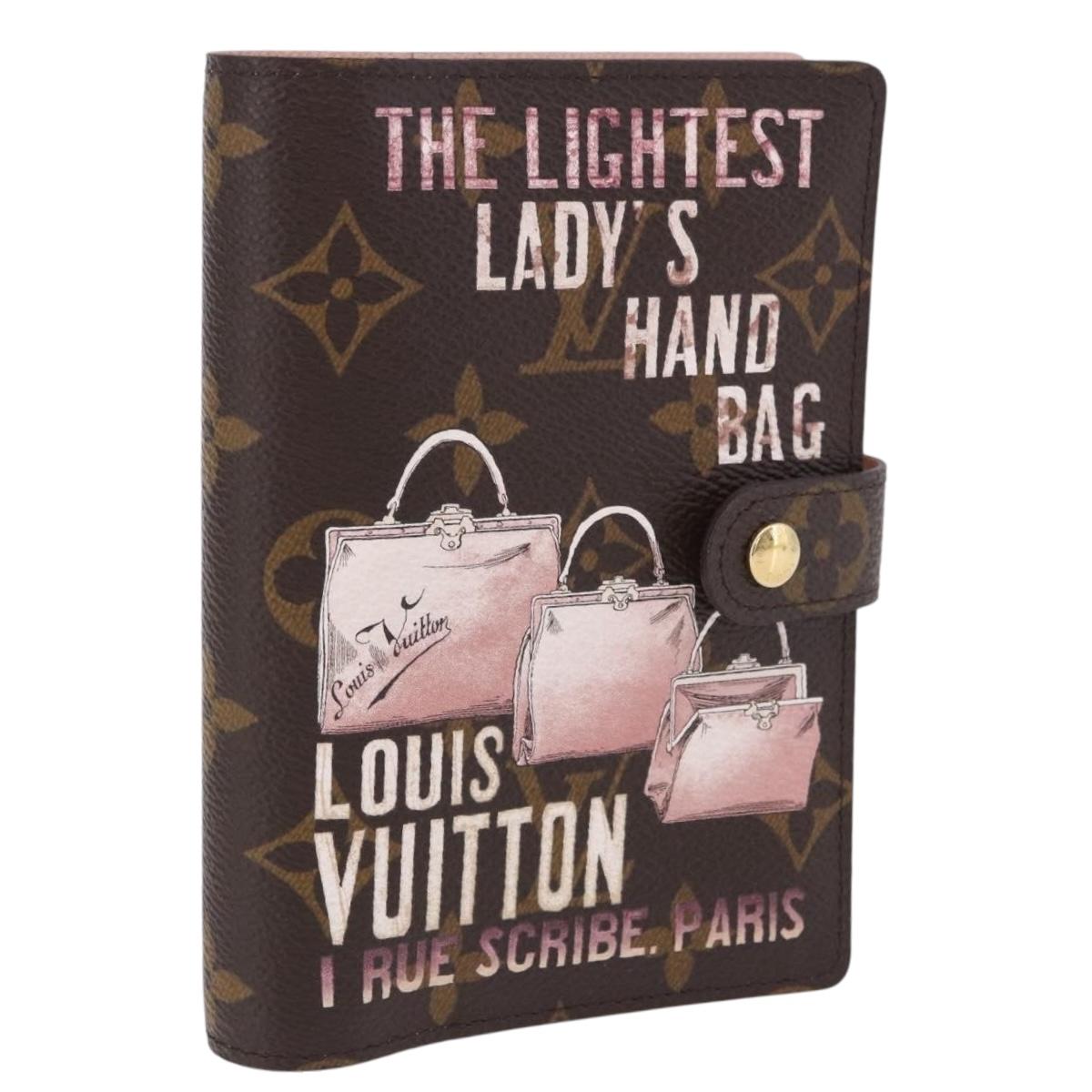 LOUIS VUITTON Monogram Trunk Agenda PM Day Planner Cover R21077 LV Auth 198560M
