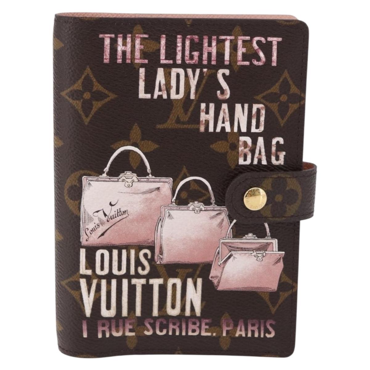 LOUIS VUITTON Monogram Trunk Agenda PM Day Planner Cover R21077 LV Auth 198560M
