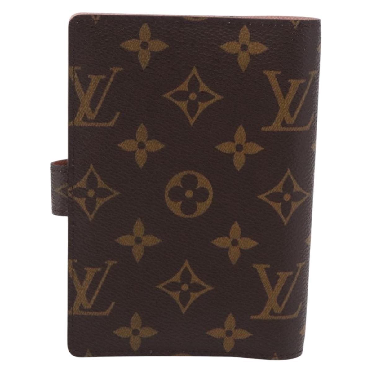 LOUIS VUITTON Monogram Trunk Agenda PM Day Planner Cover R21077 LV Auth 198560M