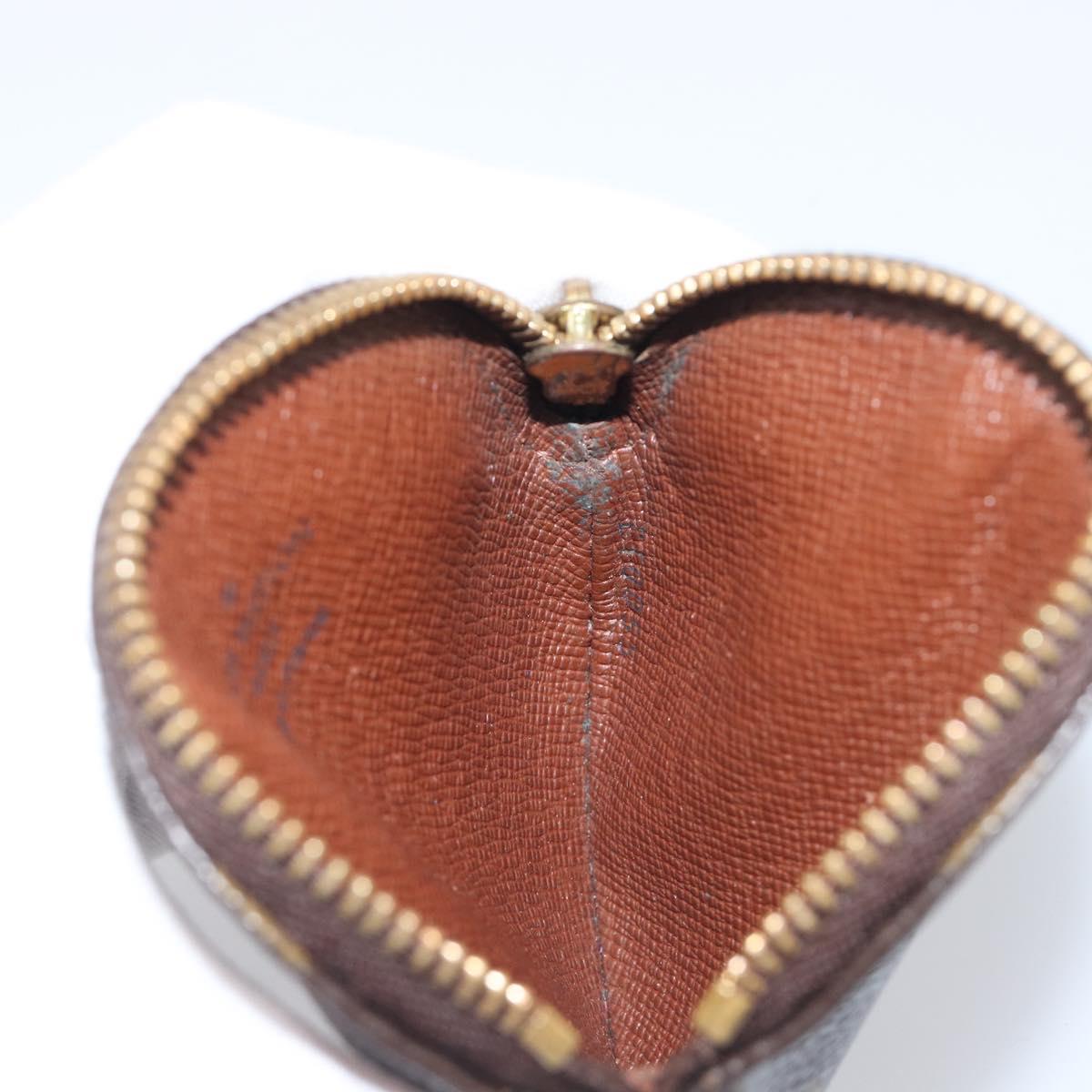 LOUIS VUITTON Monogram Porte Monnaie Coin Purse M61926 LV Auth 198563