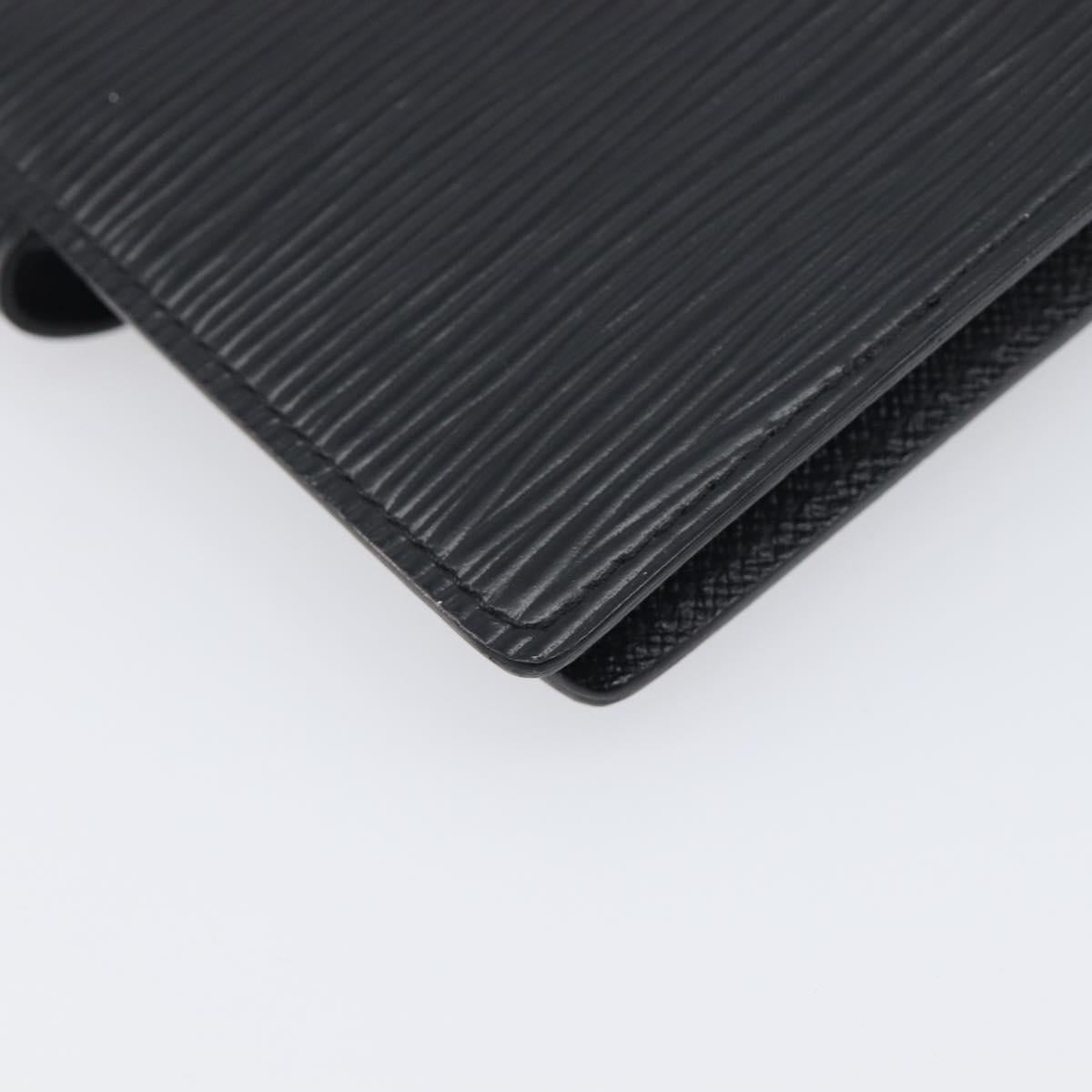 LOUIS VUITTON Epi Agenda PM Day Planner Cover Black R20052 LV Auth 198564A