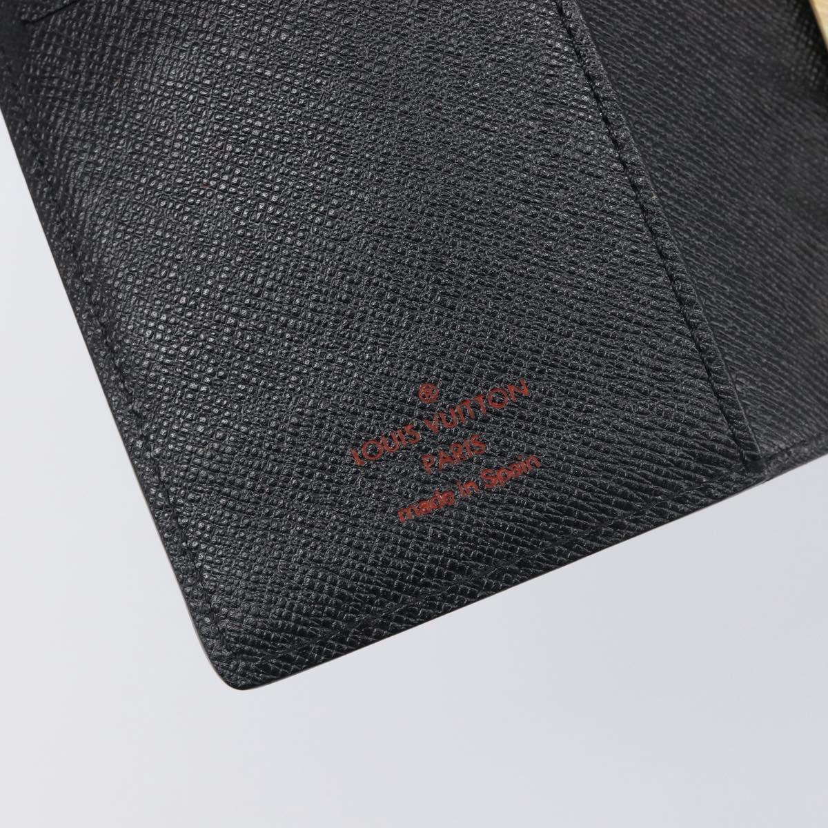 LOUIS VUITTON Epi Agenda PM Day Planner Cover Black R20052 LV Auth 198564A