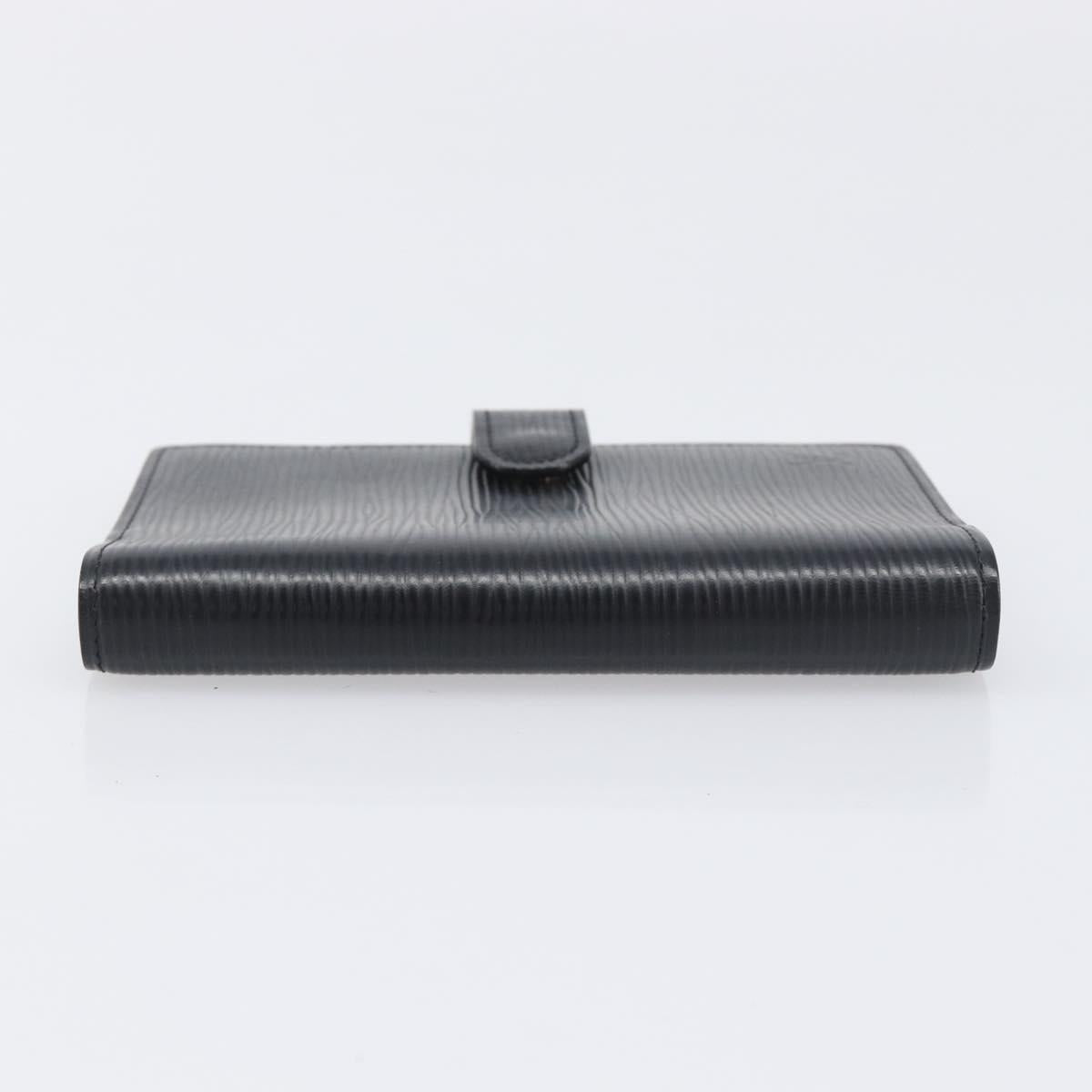 LOUIS VUITTON Epi Agenda PM Day Planner Cover Black R20052 LV Auth 198564A